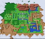 une photo d'Ã©cran de The Legend of Zelda - A Link to the Past sur Nintendo Super Nes